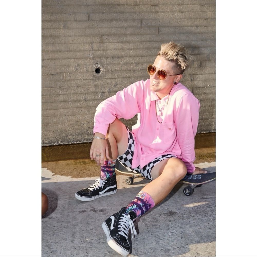 BP. • Be Proud by BP. Gender Inclusive Button-Up Unisex Shirt